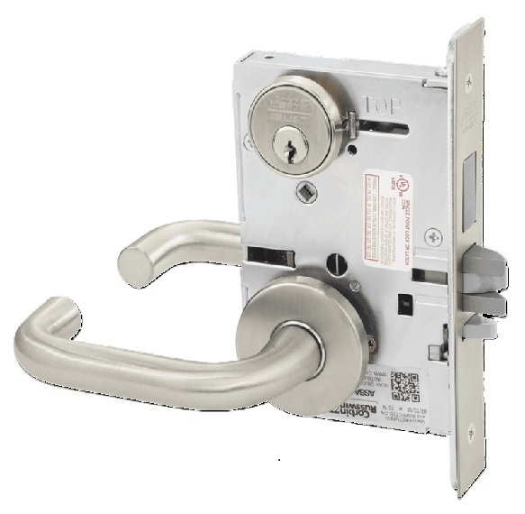 Picture of Corbin Russwin ML2029 LSA Hotel or Motel Mortise Lock, LS Lever, A Rose