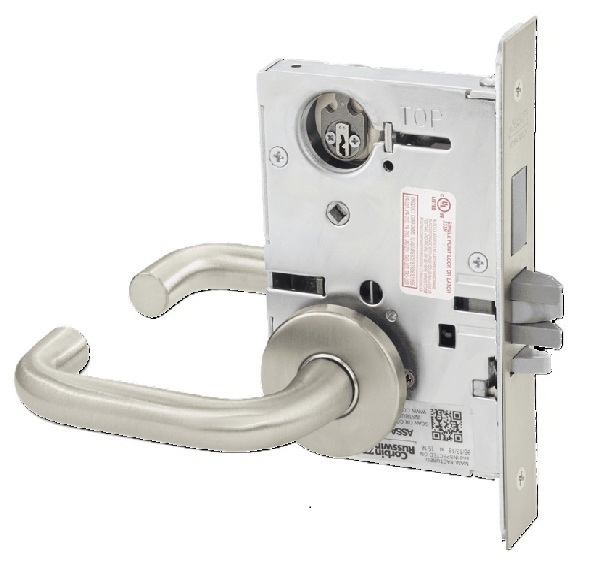Picture of Corbin Russwin ML2029 LSA Hotel or Motel Mortise Lock, LS Lever, A Rose