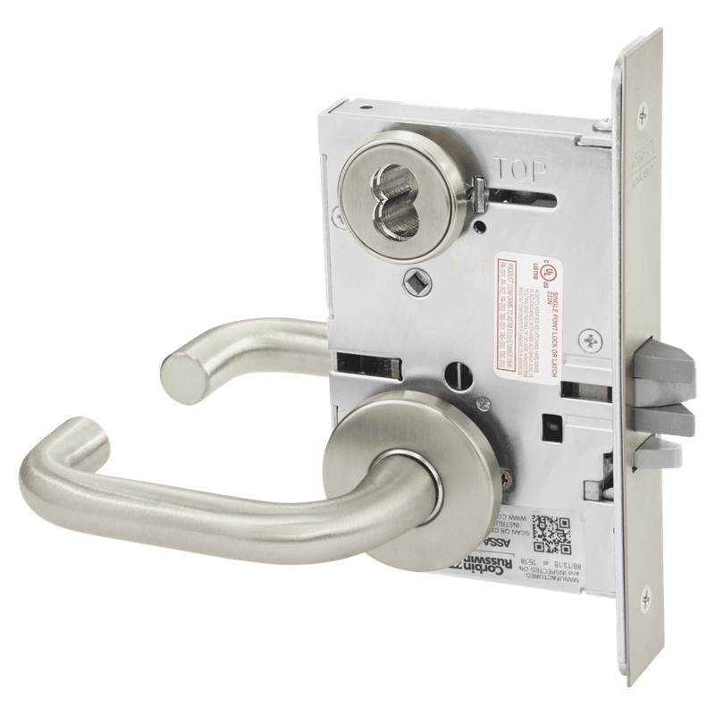 Picture of Corbin Russwin ML2042 LSA Entrance or Public Restroom Mortise Lock, LS Lever, A Rose