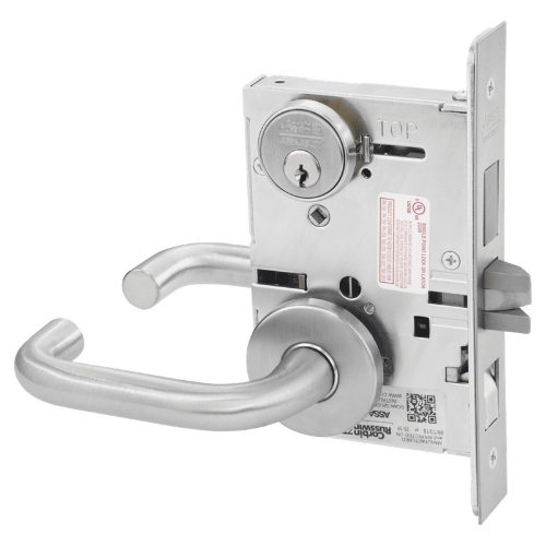 Picture of Corbin Russwin ML2048 LSA Entrance or Apartment Mortise Lock, LS Lever, A Rose