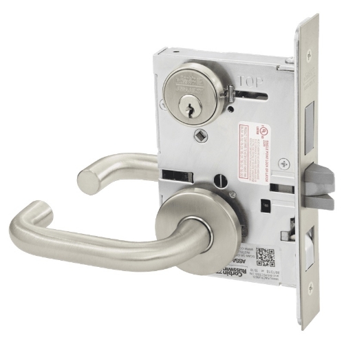 Picture of Corbin Russwin ML2048 LSA Entrance or Apartment Mortise Lock, LS Lever, A Rose