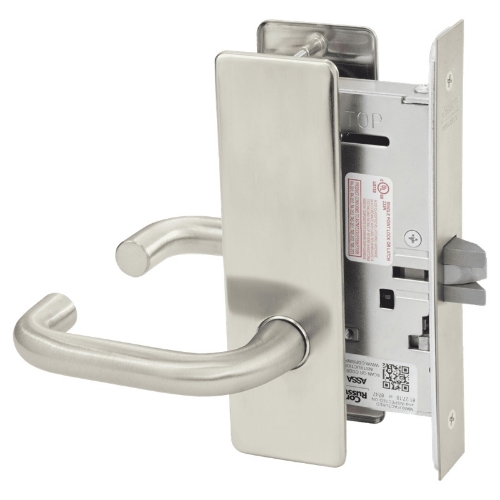 Picture of Corbin Russwin ML2010 LWM Passage or Closet Mortise Lock, LW Lever, M Escutcheon