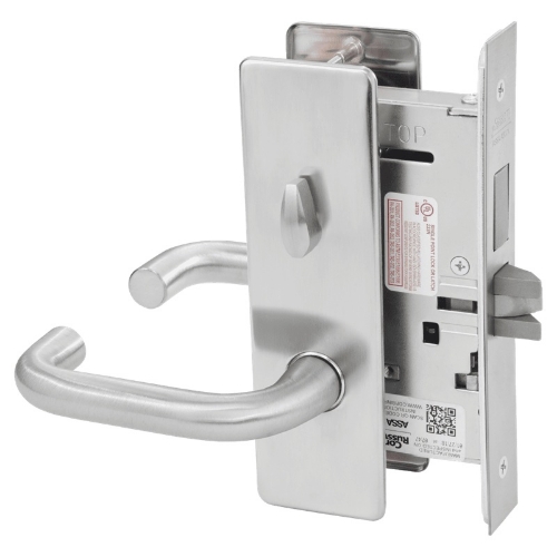 Picture of Corbin Russwin ML2020 LWM Privacy, Bedroom or Bathroom Mortise Lock, LW Lever, M Escutcheon