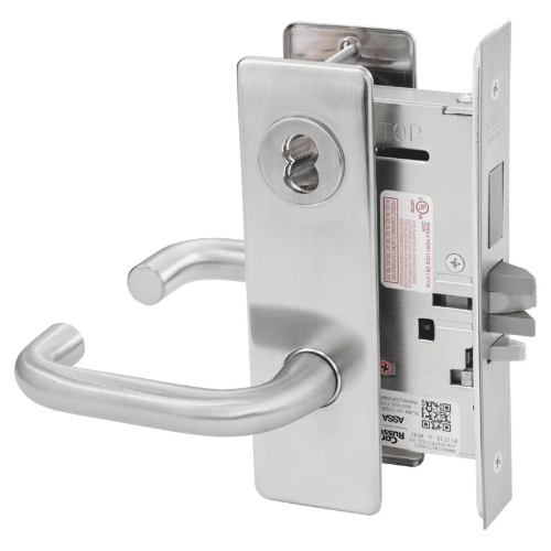 Picture of Corbin Russwin ML2029 LWM Hotel or Motel Mortise Lock, LW Lever, M Escutcheon