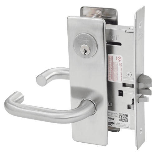 Picture of Corbin Russwin ML2032 LWM Institution or Utility Mortise Lock, LW Lever, M Escutcheon