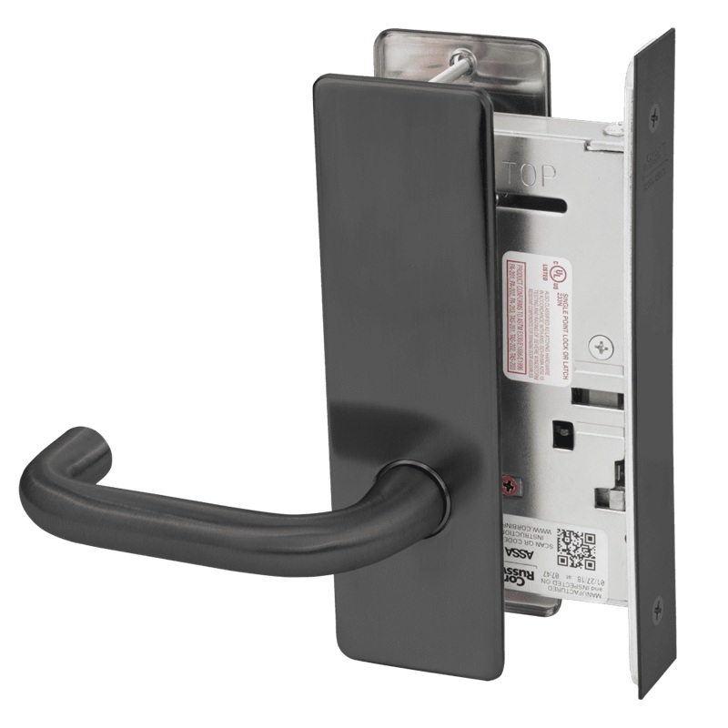 Picture of Corbin Russwin ML2050 LWM Half Dummy Trim Mortise Trim, LW Lever, M Escutcheon