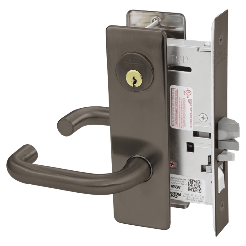 Picture of Corbin Russwin ML2051 LWM Entrance or Office Mortise Lock, LW Lever, M Escutcheon