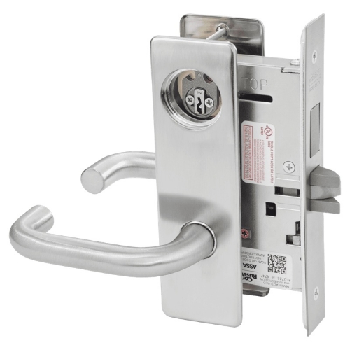 Picture of Corbin Russwin ML2065 LWM Dormitory or Entrance Mortise Lock, LW Lever, M Escutcheon