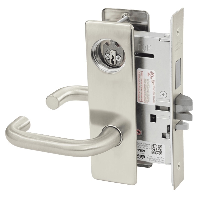Picture of Corbin Russwin ML2072 LWM Classroom Intruder Mortise Lock, LW Lever, M Escutcheon
