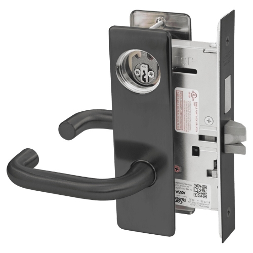 Picture of Corbin Russwin ML2024 LSM Entrance or Storeroom Mortise Lock, LS Lever, M Escutcheon