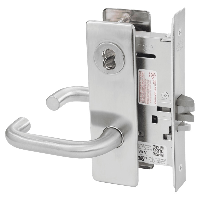 Picture of Corbin Russwin ML2032 LSM Institution or Utility Mortise Lock, LS Lever, M Escutcheon
