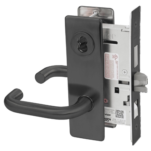 Picture of Corbin Russwin ML2048 LSM Entrance or Apartment Mortise Lock, LS Lever, M Escutcheon