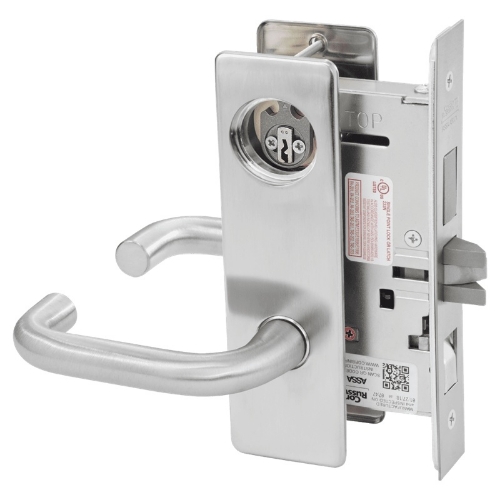 Picture of Corbin Russwin ML2048 LSM Entrance or Apartment Mortise Lock, LS Lever, M Escutcheon