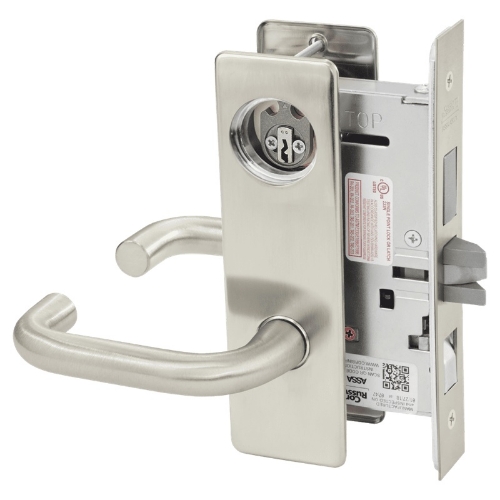 Picture of Corbin Russwin ML2048 LSM Entrance or Apartment Mortise Lock, LS Lever, M Escutcheon