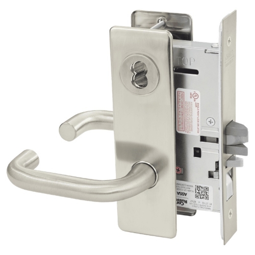 Picture of Corbin Russwin ML2051 LSM Entrance or Office Mortise Lock, LS Lever, M Escutcheon