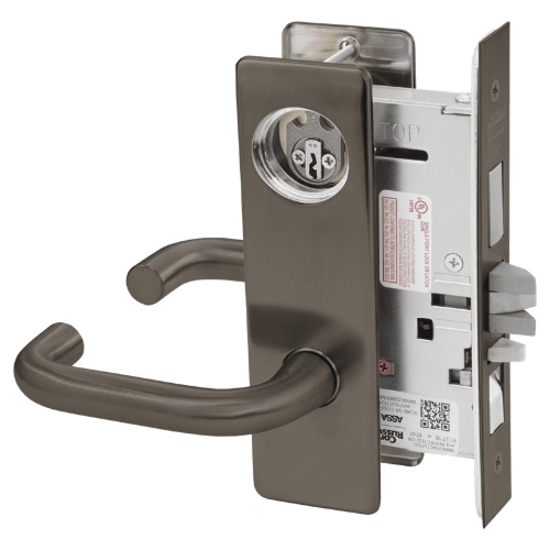 Picture of Corbin Russwin ML2067 LSM Apartment or Dormitory Mortise Lock, LS Lever, M Escutcheon