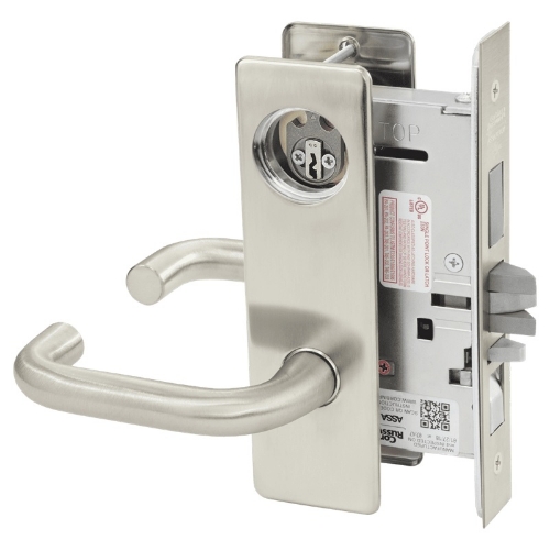 Picture of Corbin Russwin ML2067 LSM Apartment or Dormitory Mortise Lock, LS Lever, M Escutcheon
