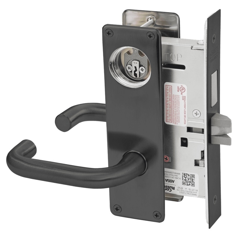Picture of Corbin Russwin ML2024 LWN Entrance or Storeroom Mortise Lock, LW Lever, N Escutcheon
