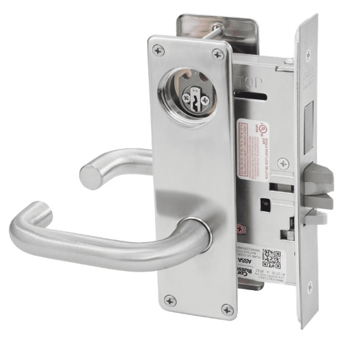 Picture of Corbin Russwin ML2029 LWN Hotel or Motel Mortise Lock, LW Lever, N Escutcheon