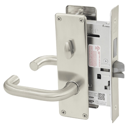 Picture of Corbin Russwin ML2030 LWN Privacy, Bedroom or Bathroom Mortise Lock, LW Lever, N Escutcheon