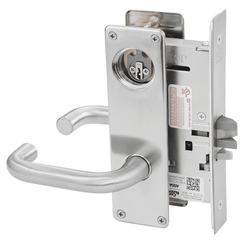 Picture of Corbin Russwin ML2032 LWN Institution or Utility Mortise Lock, LW Lever, N Escutcheon