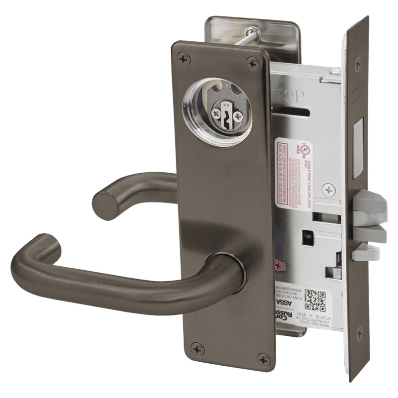 Picture of Corbin Russwin ML2072 LWN Classroom Intruder Mortise Lock, LW Lever, N Escutcheon
