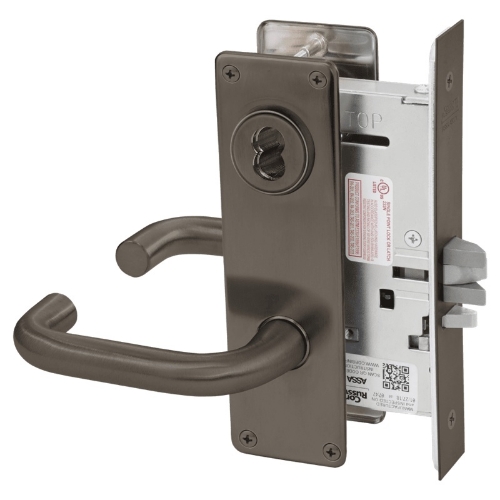 Picture of Corbin Russwin ML2032 LSN Institution or Utility Mortise Lock, LS Lever, N Escutcheon