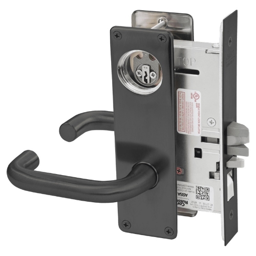 Picture of Corbin Russwin ML2051 LSN Entrance or Office Mortise Lock, LS Lever, N Escutcheon