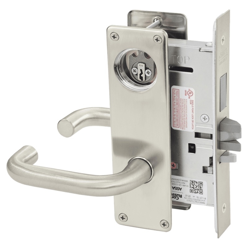 Picture of Corbin Russwin ML2072 LSN Classroom Intruder Mortise Lock, LS Lever, N Escutcheon
