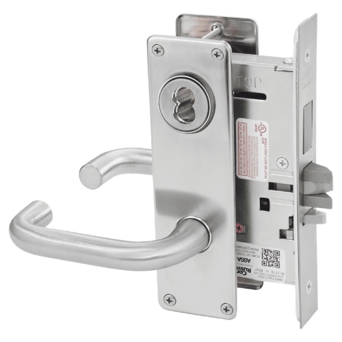 Picture of Corbin Russwin ML2075 LSN Security Entrance or Office Mortise Lock, LS Lever, N Escutcheon