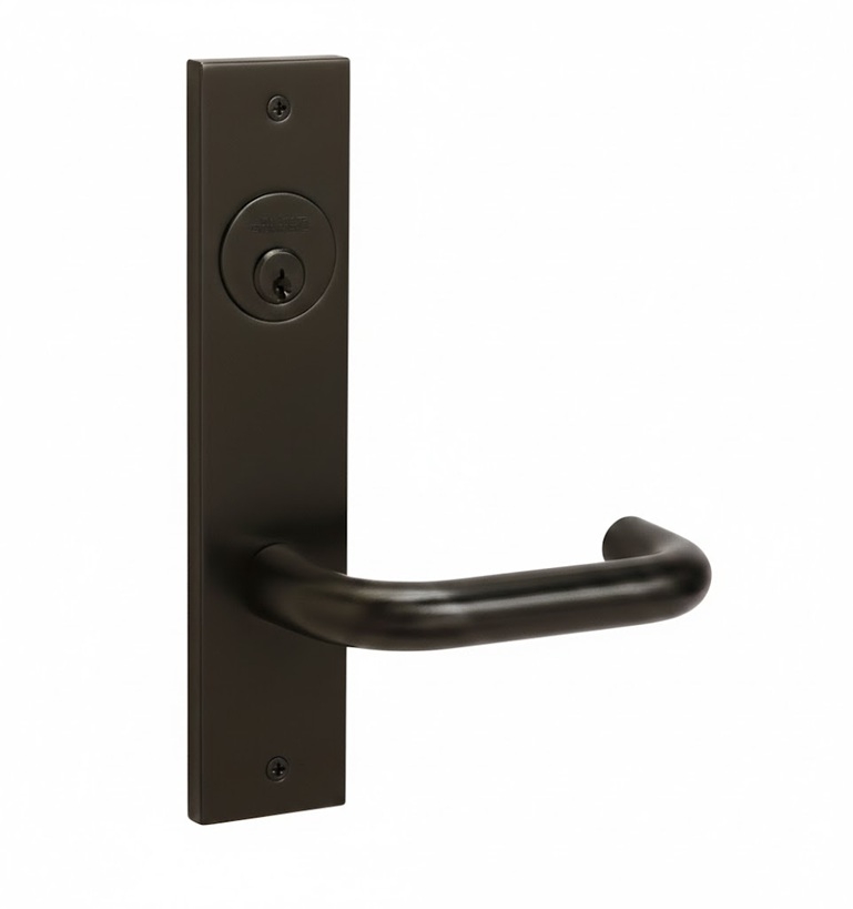 Picture of Corbin Russwin ML2065 LSR Dormitory or Entrance Mortise Lock, LS Lever, R Escutcheon