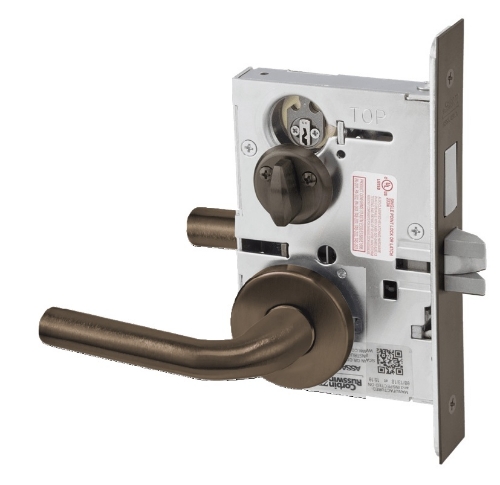 Picture of Corbin Russwin ML2030 RWA Privacy, Bedroom or Bathroom Mortise Lock, RW Lever, A Rose