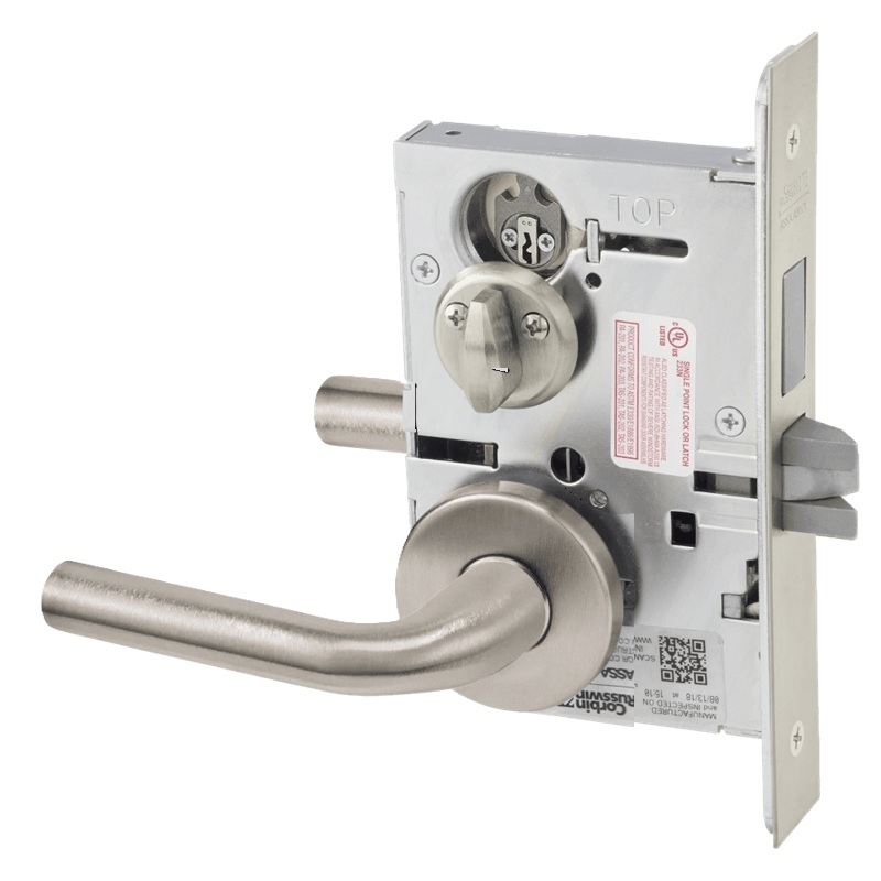 Picture of Corbin Russwin ML2030 RWA Privacy, Bedroom or Bathroom Mortise Lock, RW Lever, A Rose