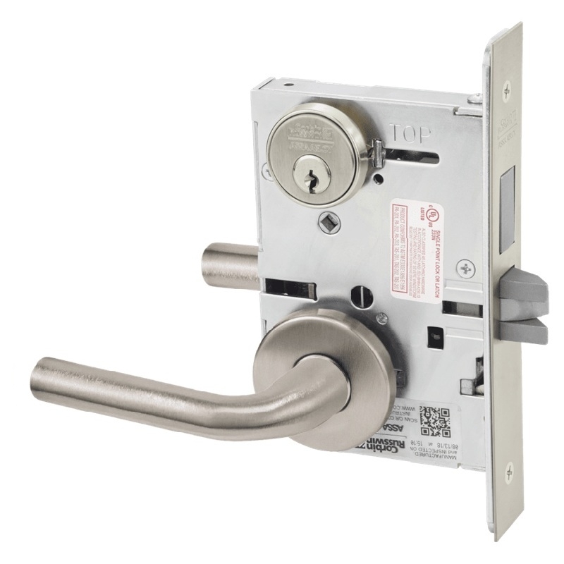 Picture of Corbin Russwin ML2065 RWA Dormitory or Entrance Mortise Lock, RW Lever, A Rose