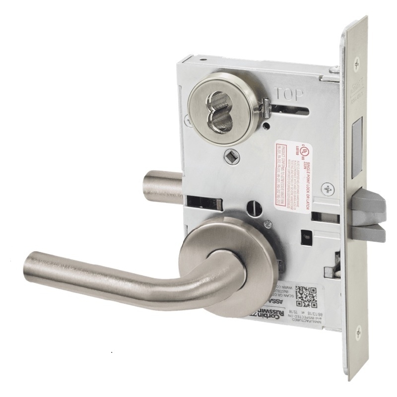 Picture of Corbin Russwin ML2065 RWA Dormitory or Entrance Mortise Lock, RW Lever, A Rose