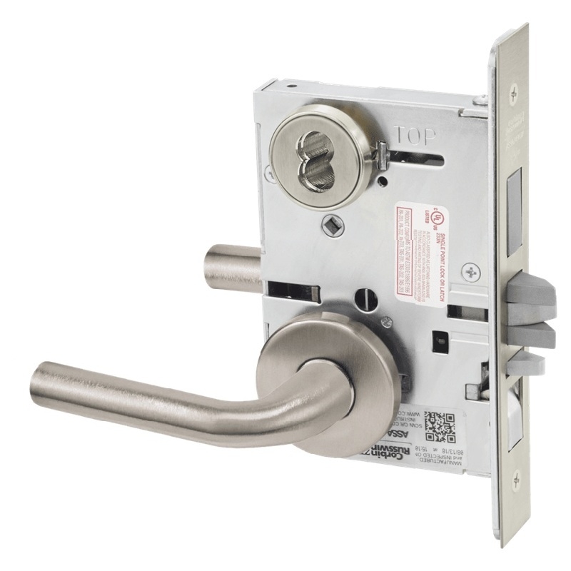 Picture of Corbin Russwin ML2067 RWA Apartment or Dormitory Mortise Lock, RW Lever, A Rose