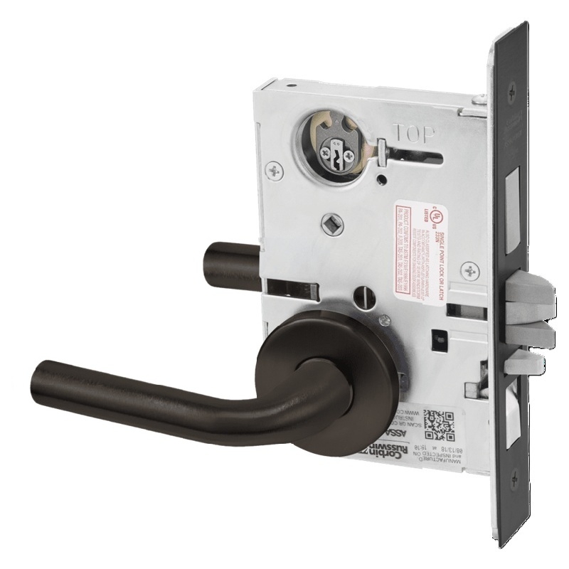 Picture of Corbin Russwin ML2067 RWA Apartment or Dormitory Mortise Lock, RW Lever, A Rose