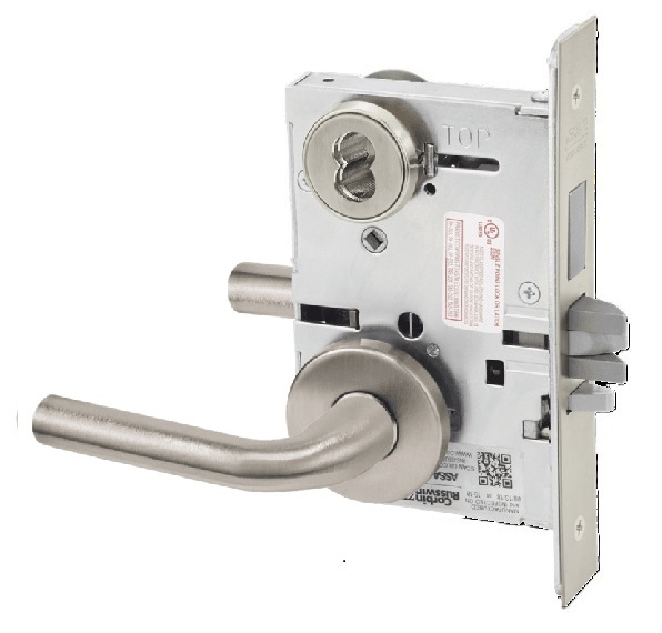 Picture of Corbin Russwin ML2075 RWA Security Entrance or Office Mortise Lock, RW Lever, A Rose
