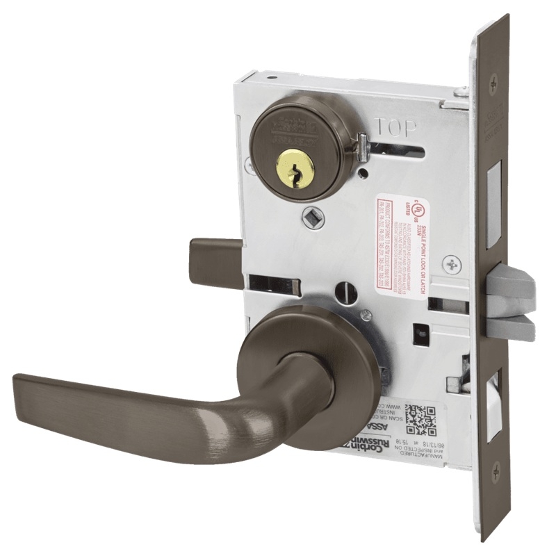 Picture of Corbin Russwin ML2048 CSA Entrance or Apartment Mortise Lock, CS Lever, A Rose