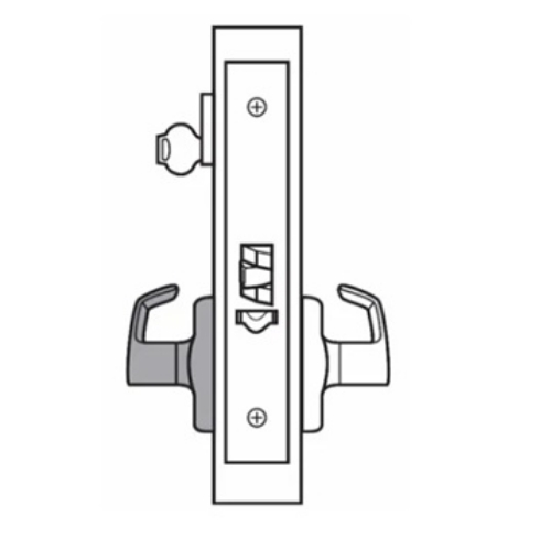 Picture of Corbin Russwin ML2057 CSA Storeroom or Closet Mortise Lock, CS Lever