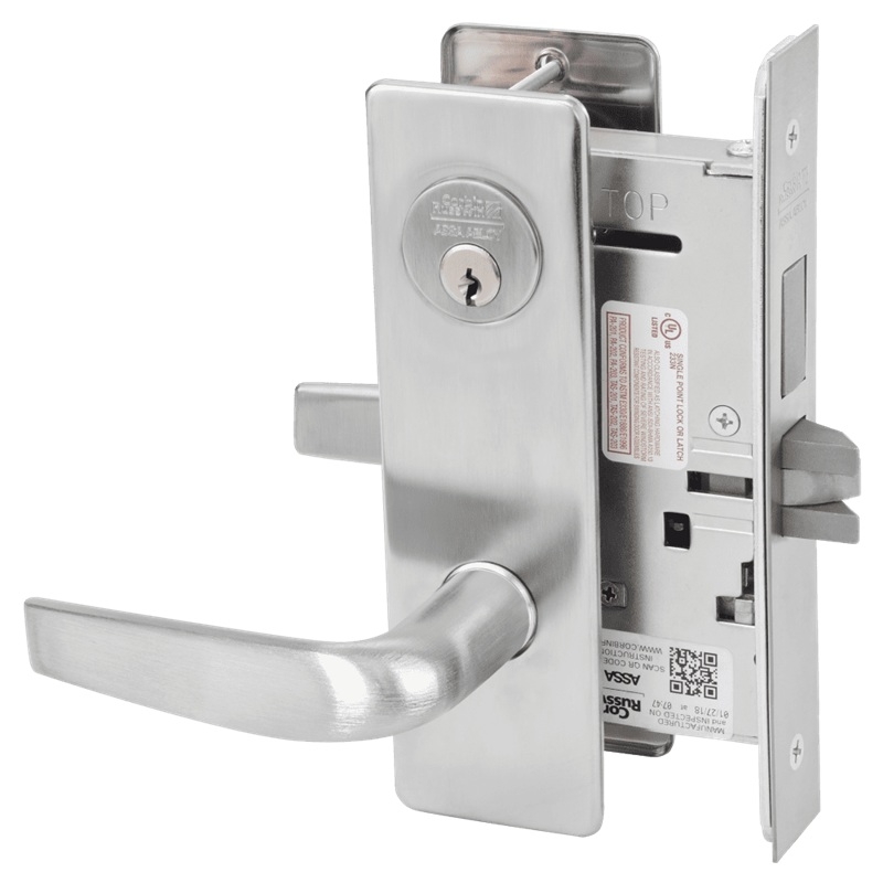 Picture of Corbin Russwin ML2024 CSM Entrance or Storeroom Mortise Lock, CS Lever, M Escutcheon