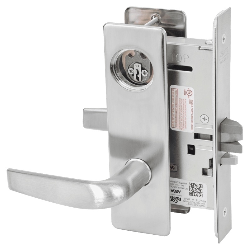 Picture of Corbin Russwin ML2042 CSM Entrance or Public Restroom Mortise Lock, CS Lever, M Escutcheon