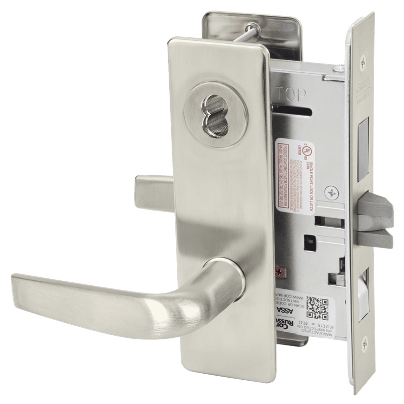 Picture of Corbin Russwin ML2048 CSM Entrance or Apartment Mortise Lock, CS Lever, M Escutcheon