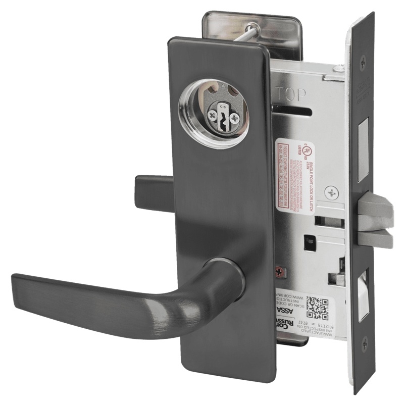 Picture of Corbin Russwin ML2048 CSM Entrance or Apartment Mortise Lock, CS Lever, M Escutcheon