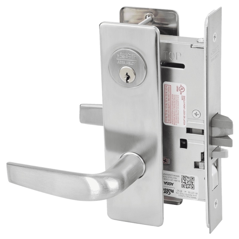Picture of Corbin Russwin ML2051 CSM Entrance or Office Mortise Lock, CS Lever, M Escutcheon