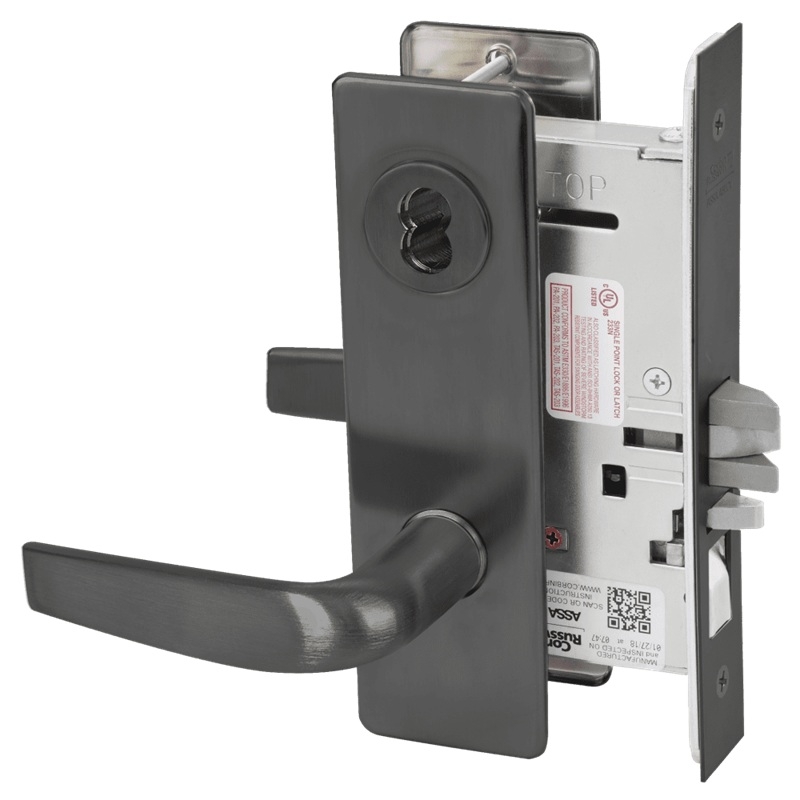 Picture of Corbin Russwin ML2051 CSM Entrance or Office Mortise Lock, CS Lever, M Escutcheon