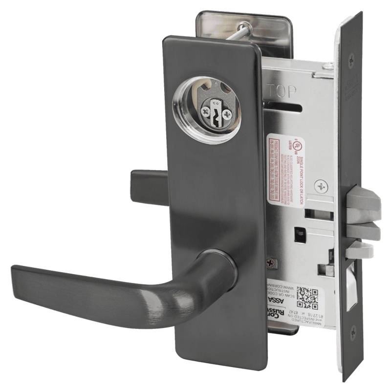 Picture of Corbin Russwin ML2051 CSM Entrance or Office Mortise Lock, CS Lever, M Escutcheon
