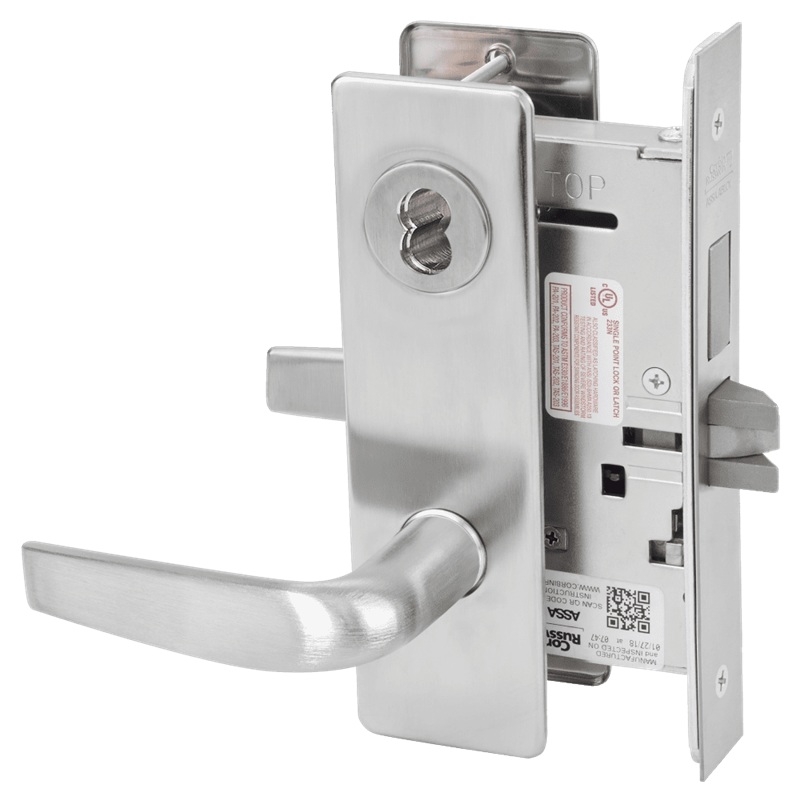 Picture of Corbin Russwin ML2065 CSM Dormitory or Entrance Mortise Lock, CS Lever, M Escutcheon