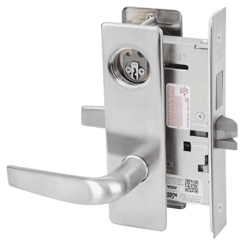 Picture of Corbin Russwin ML2065 CSM Dormitory or Entrance Mortise Lock, CS Lever, M Escutcheon