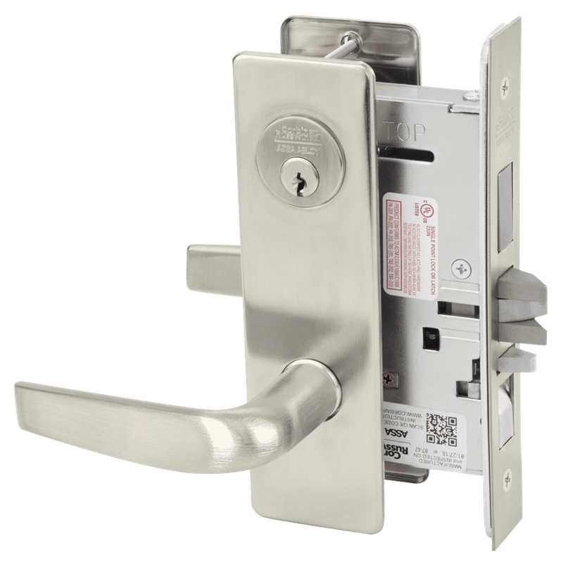 Picture of Corbin Russwin ML2067 CSM Apartment or Dormitory Mortise Lock, CS Lever, M Escutcheon